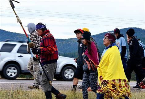 The 51-mile trek followed U.S. Highway 93 from Arlee to Stevensville.