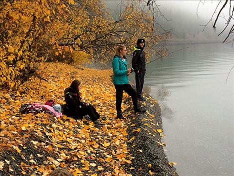 Mission Valley Christian Academy students fish Flathead Lake with poles donated by Cabela’s.