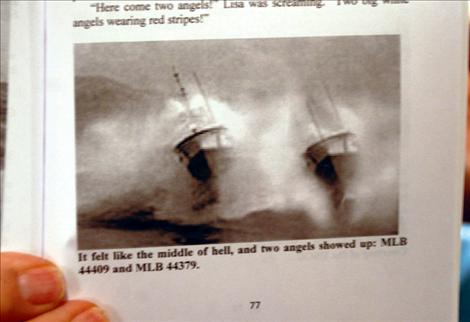 Two “angels,” Coast Guard cutters, show up to rescue Ron Valiquette, his crew and passengers during Hurricane Celia.