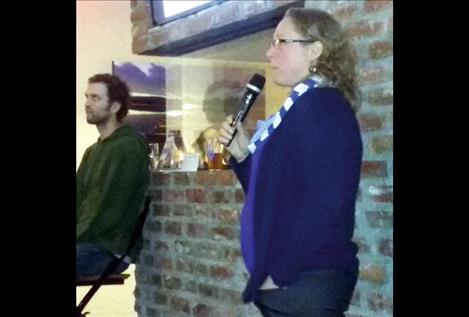 Tabitha Graves, a research ecologist with the U. S. Geological Survey, spoke about a grizzly bear family tree last week at the Flathead Lake Brewery in Bigfork.