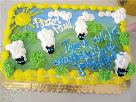 The Polson Ministerial Association celebrated Paul Rowold’s retirement with a party and cake.