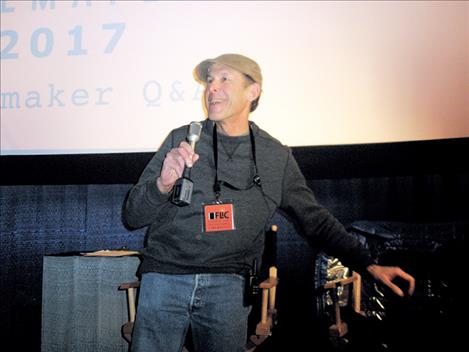 Jim Ereaux talksfollowing a showing of his short movie, The Walk, on Saturday afternoon. The movie, which won for best picture in the documentary short category, is about a hike on northern England’s “Coast to Coast” trail.