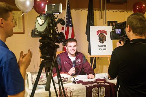 Tanner Wilson answers TV media questions.