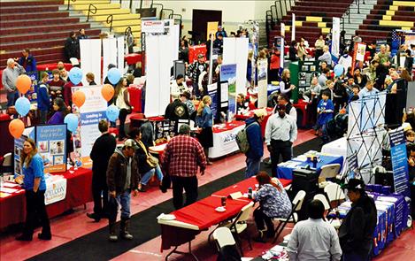 Eighty vendors set up at the SKC Career Fair.