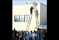 Principal sleeps on school roof