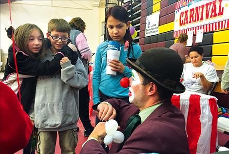 The carnival atmosphere provided fun for children.