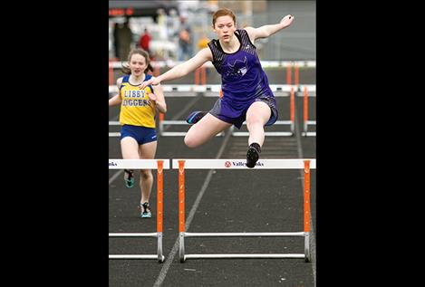 Charlo’s Allie Delaney takes first place in the 300 hurdles