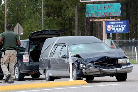 Two people were injured in a crash at Clairmont Road and Highway 93 Thursday.