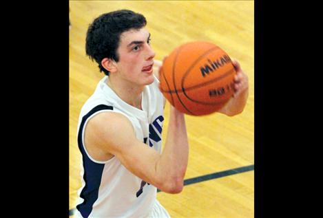 Webb O'Neill shoots a free throw.