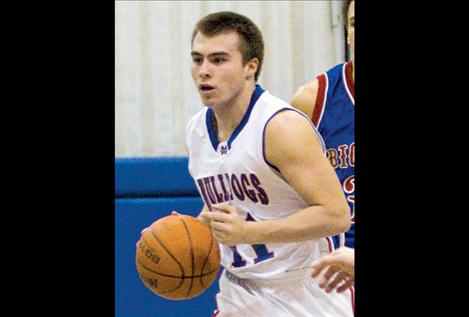 Mission Bulldog Stuart Grant looks for an open pass in a game earlier this season.