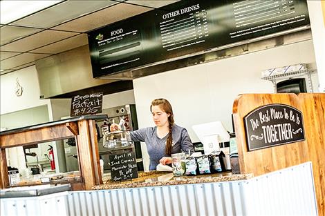 Revive Coffee shop starts out in Ronan with many items on the menu.