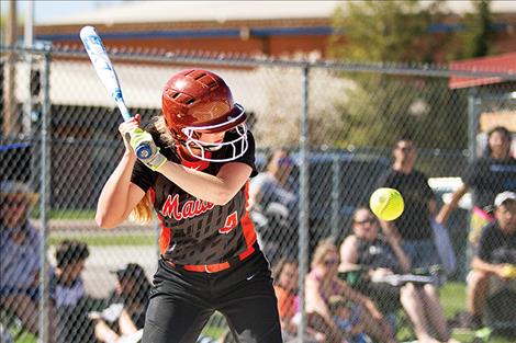 Ronan’s Taylor Tobol prepares to swing.