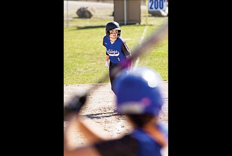 MAC’s Kalista Clark waits to come home during a game earlier this season.