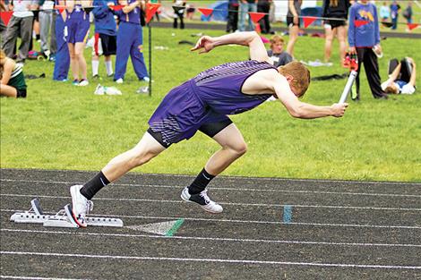 Charlo’s Garett Vaughan jumps out to a quick start.