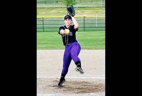 Haley Fyant throws a pitch during one of the State  Championship games in  Sydney.