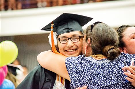 Each year one Ronan High School graduate is awarded the “Big G” award for overcoming big obstacles in order to graduate. Marlon J. Starblanket is the 2017 “Big G” recipient.