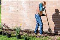 PHS flower beds get facelift