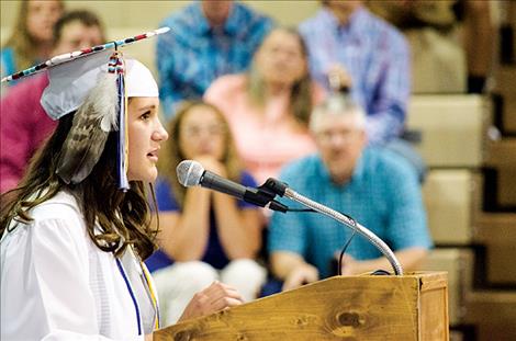 Salutatorian Mariah Durglo gave 10 reasons why she is going to miss high school.