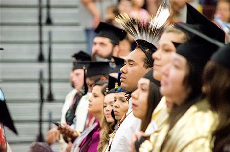 Salish Kootenai College students graduate on Saturday during the 37th Annual Commencement Ceremony.