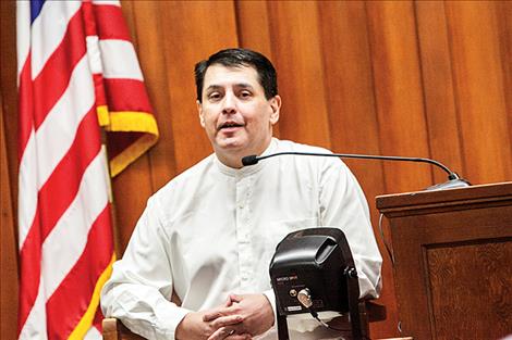  Vaughn James testifies on his own behalf during his jury trial last week.