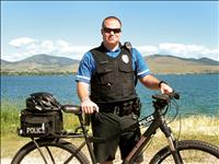 Biking at work: Polson policeman pedals on patrol