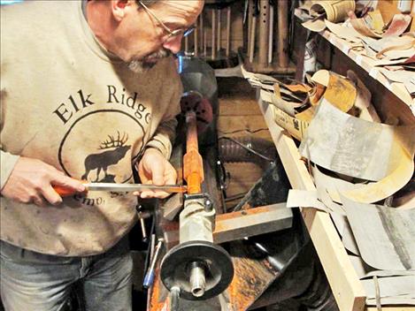 courtesy photo David Webb caught on to flute making quickly and operates his Dakota WindSong Flutes business full time from his home in Kalispell.