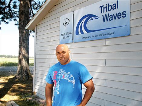 Sika Ulutoa stands in front of the YWAM campus he founded in Pablo 10 years ago.