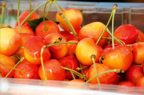  The kids sell red cherries and “reindeers.” 