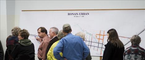 Mission Valley residents, Montana Department of Transportation employees, local business owners and Ronan City Council members take a look at their future highway.