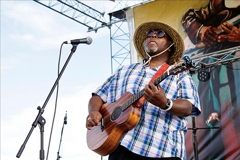 Andre Floyd, front man of Andre Floyd and the Mood Iguana, started the weekend off with a variety of blues music.