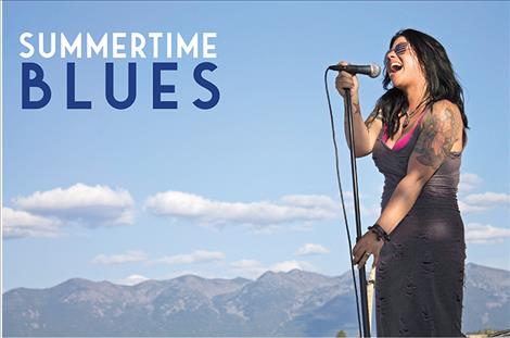 Michelle Taylor of the Michelle Taylor Band performs during the Flathead Lake Blues Festival.