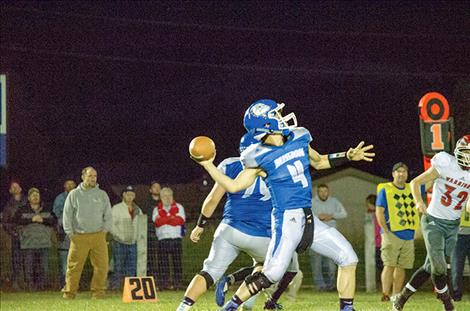 The Mission football team played Arlee on Friday night.   