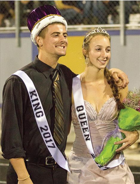 Russell Smith and  Laurel Bitterman were crowned Polson’s  homecoming king and queen.