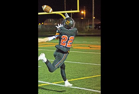 Ronan Chief Ezekiel Misa hauls in a 43-yard touchdown pass.