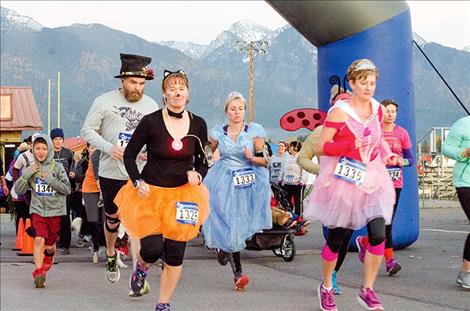 The Light the Night 5K started just as the sun was going down on Friday.