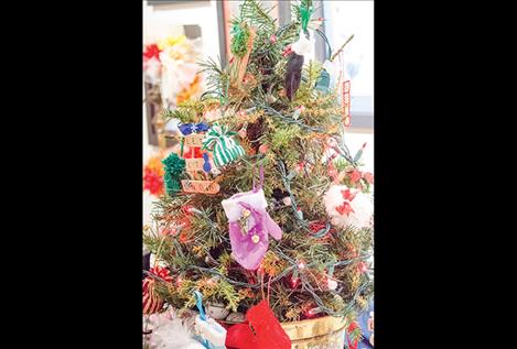 decorations were for sale at the holiday bazaar in Arlee on Saturday. 