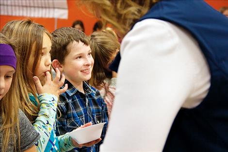 Summer Goddard/Valley Journal Linderman third grade Students in Good Standing for the month of October were treated to ice cream and a game of dodgeball last Friday. 