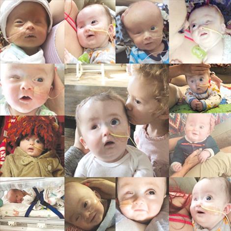 A compilation of photos depicts Emmett’s life.