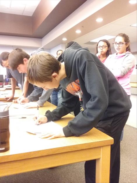 Ronan Middle School recently held an official voting process for student council elections.