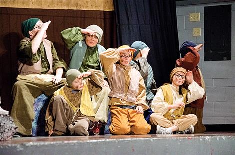 Arlee students perform the Missoula Children’s Theatre adaptation of Treasure Island on Saturday. 