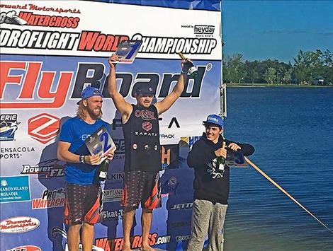 TJ Andrews takes first place at the  2017 World Hydroflight Championship finals in Florida after doing the first front flip in competition history.