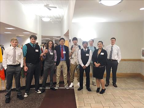 Ronan High School students in the Model United Nations Club travel to the University of Montana to participate in simulations of UN sessions, including debates and negotiations.