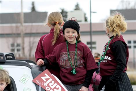 Hayleigh Smith displays her Griz spirit along with her Irish side.