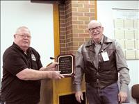 Wiebke honored for 10 years of volunteer service to E-911 Center 