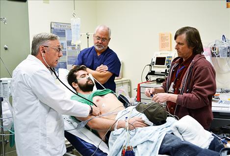 St. Luke Community Hospital, Montana Mission: Lifeline, Ronan EMS and Community Medical Center staff participated in a practice scenario last Friday to test the response of involved agencies during a STEMI heart attack scenario.