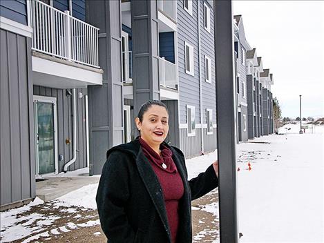 Vanessa Lujan is the property manager at Polson Landing Apartments. 