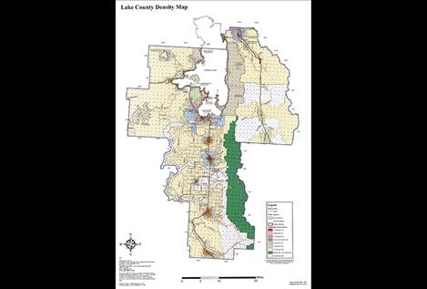 Lake County Density Map