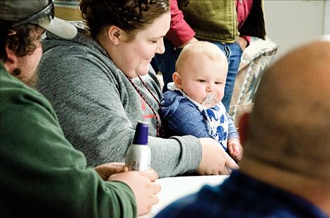 Volunteers and family members joined the celebration at the annual banquet. Board member Keith Barrows said it's not just volunteers that give up  time for the department: "It's family time, too."     