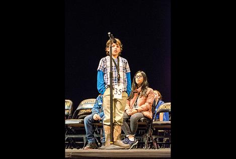 Students from schools all across Lake County participate in the 2018 Lake County Spelling Bee until three were left.