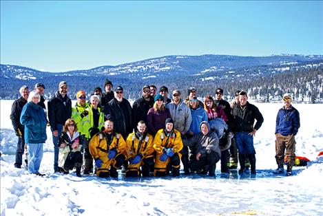 Chief Cliff firefighters were joined by Polson Rural firefighters for the March 3 ice rescue training.